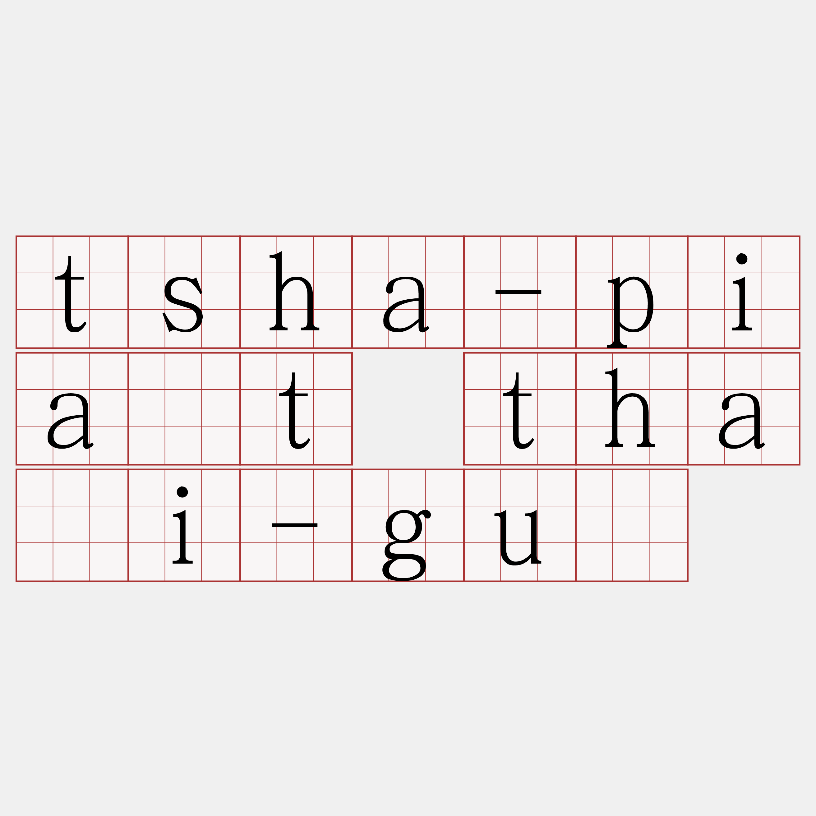 tsha-pia̍t thāi-gū